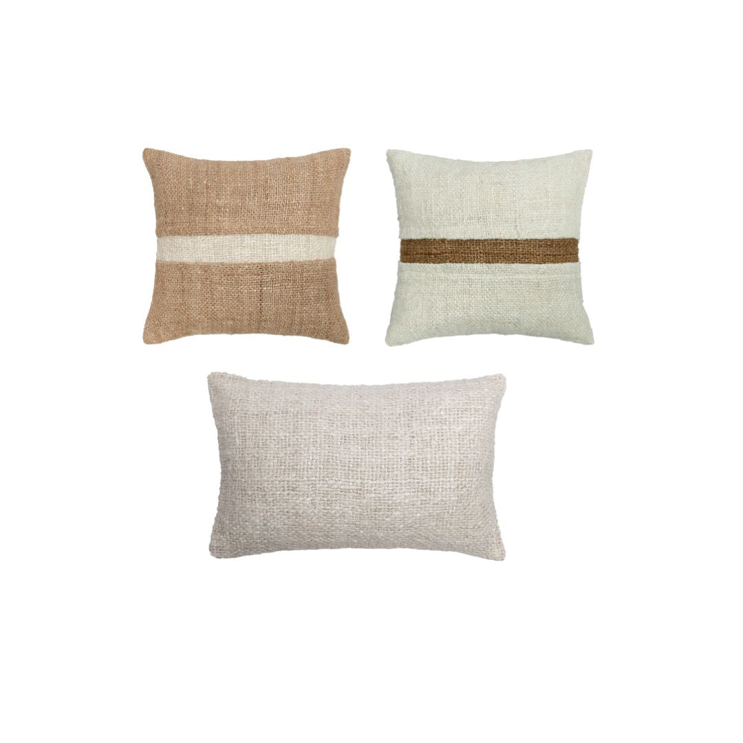 Set Leela + Mira | Linho Queimado, Off White e Cacau