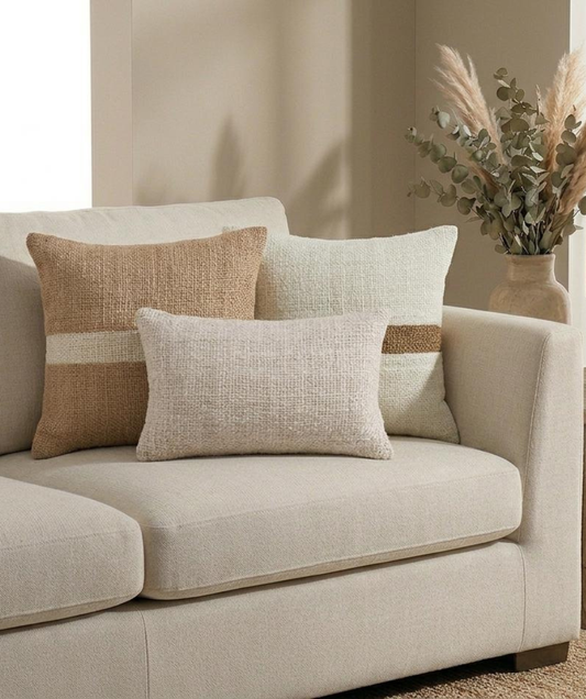 Set Leela + Mira | Linho Queimado, Off White e Cacau