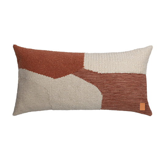 Almofada Diya 35x70cm | Terracota + Off White