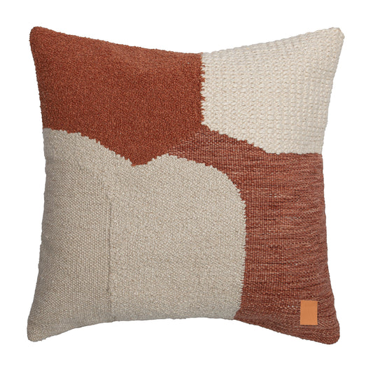 Almofada Diya 45x45cm | Terracota + Off White
