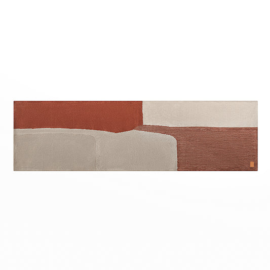 Peseira Diya 70x255cm | Terracota + Off White