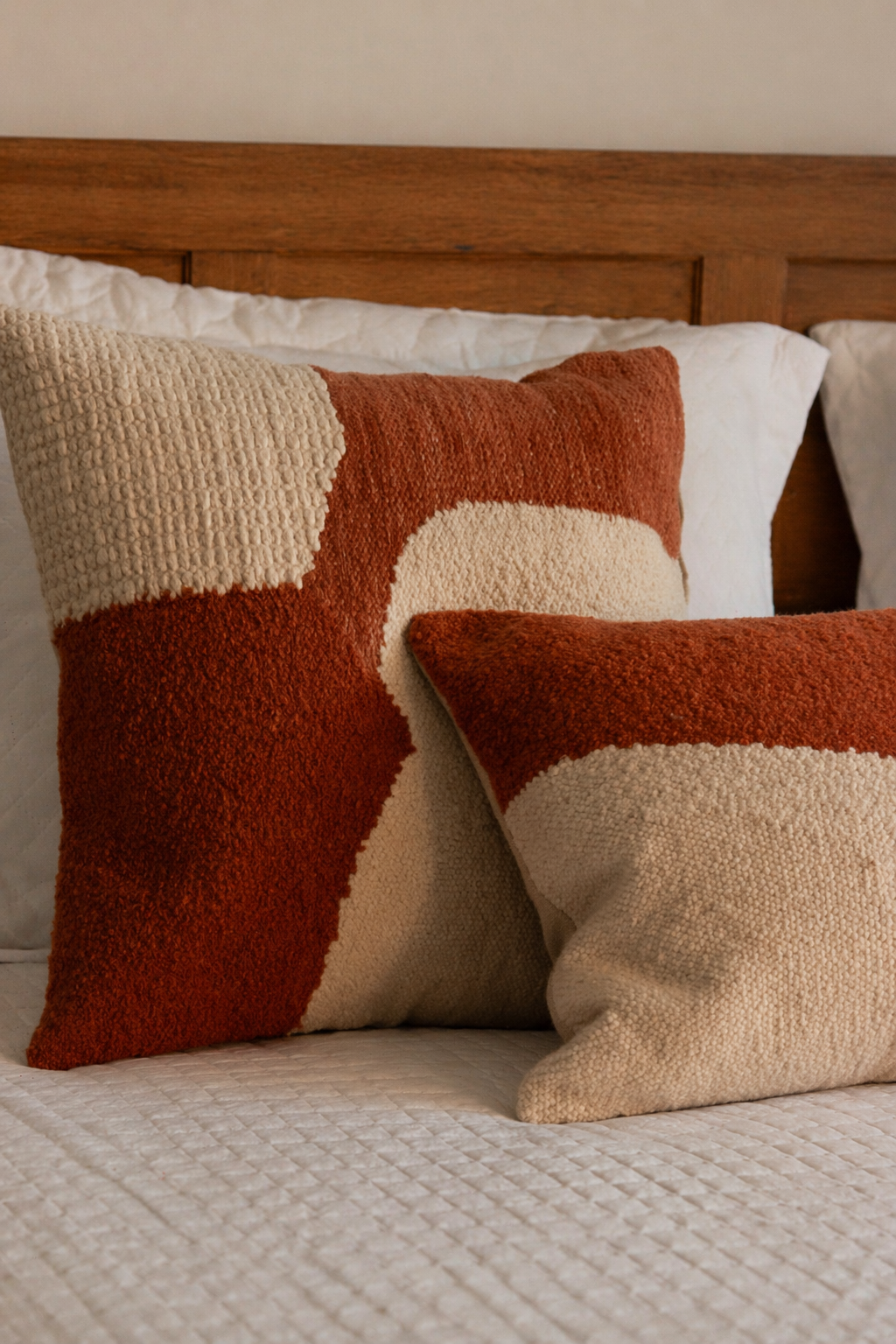 Almofada Diya 35x70cm | Terracota + Off White