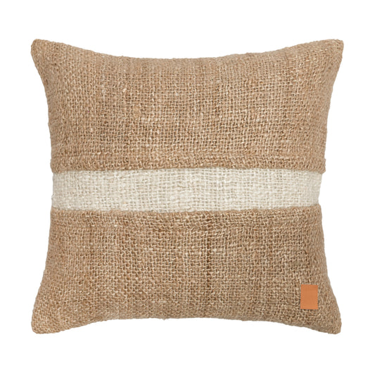 Almofada Leela 50x50cm | Linho Queimado + Off White