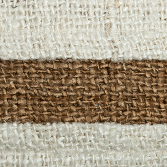Almofada Leela 50x50cm | Off White + Cacau